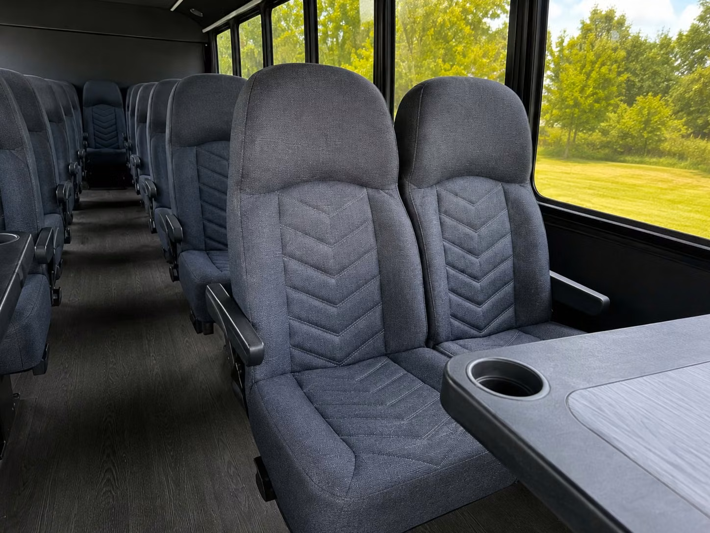 20 passenger minibus interior