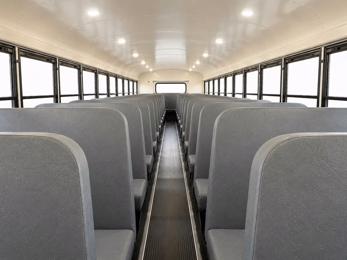 school bus inside